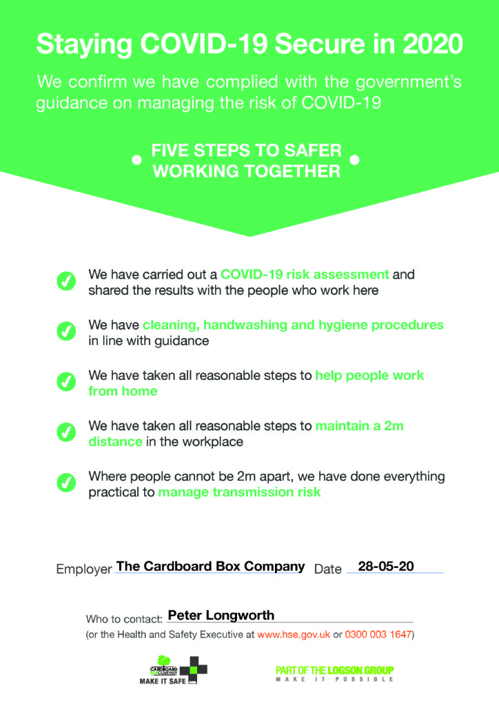 Working Safely during Covid19_B&P